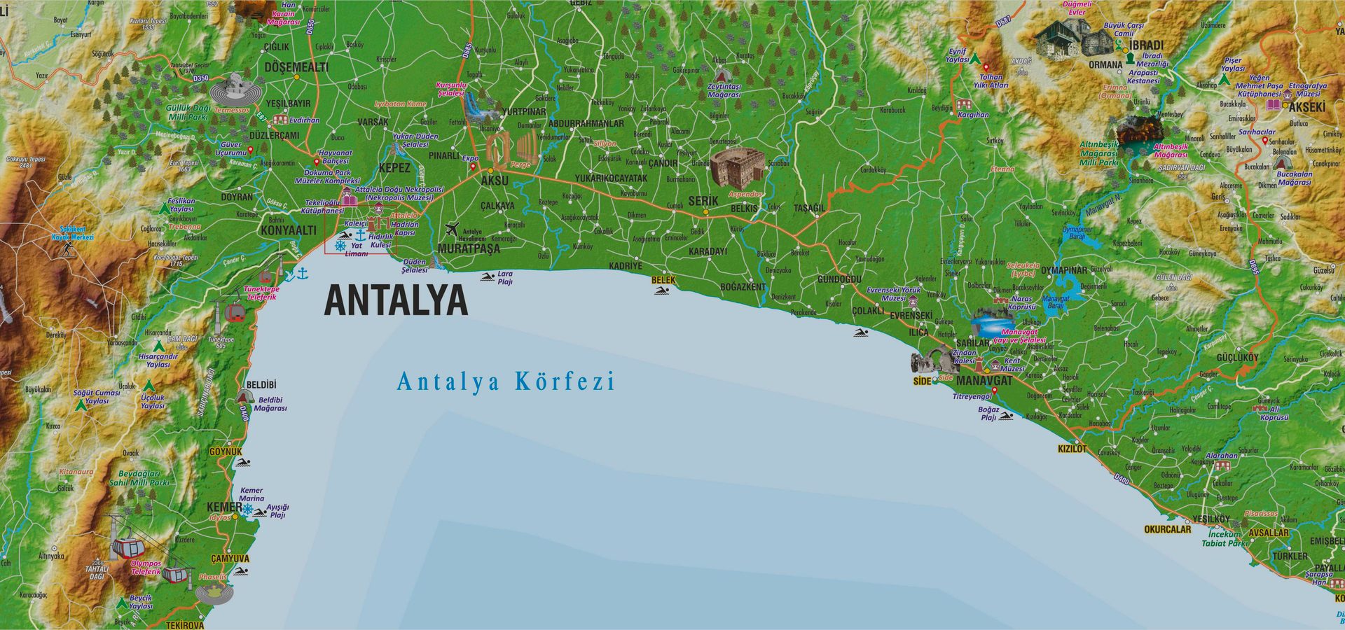 Uzakta duran dağ silueti