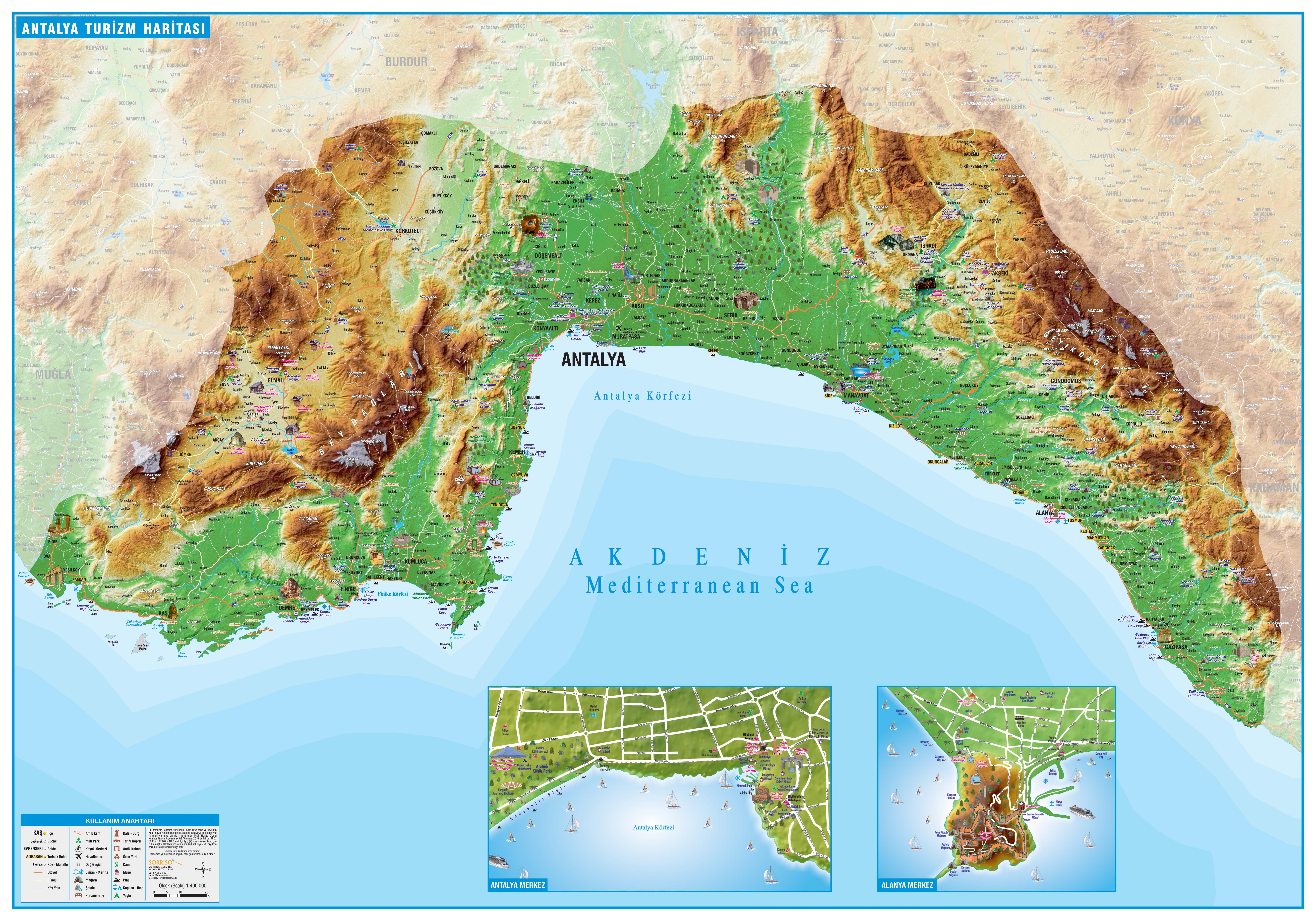 Sorriso city map for ANTALYA