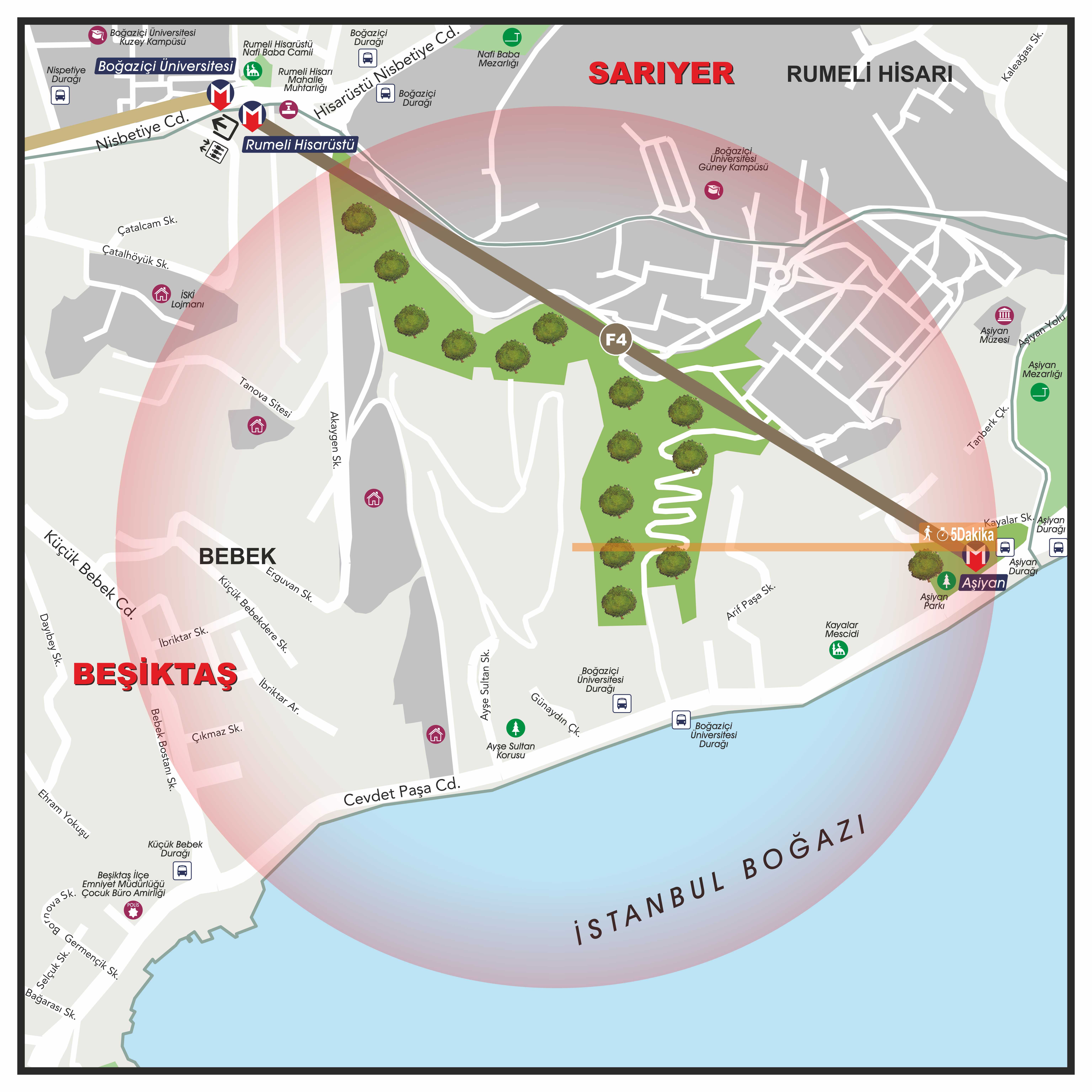 Metro İstanbul — istasyon çevre haritaları