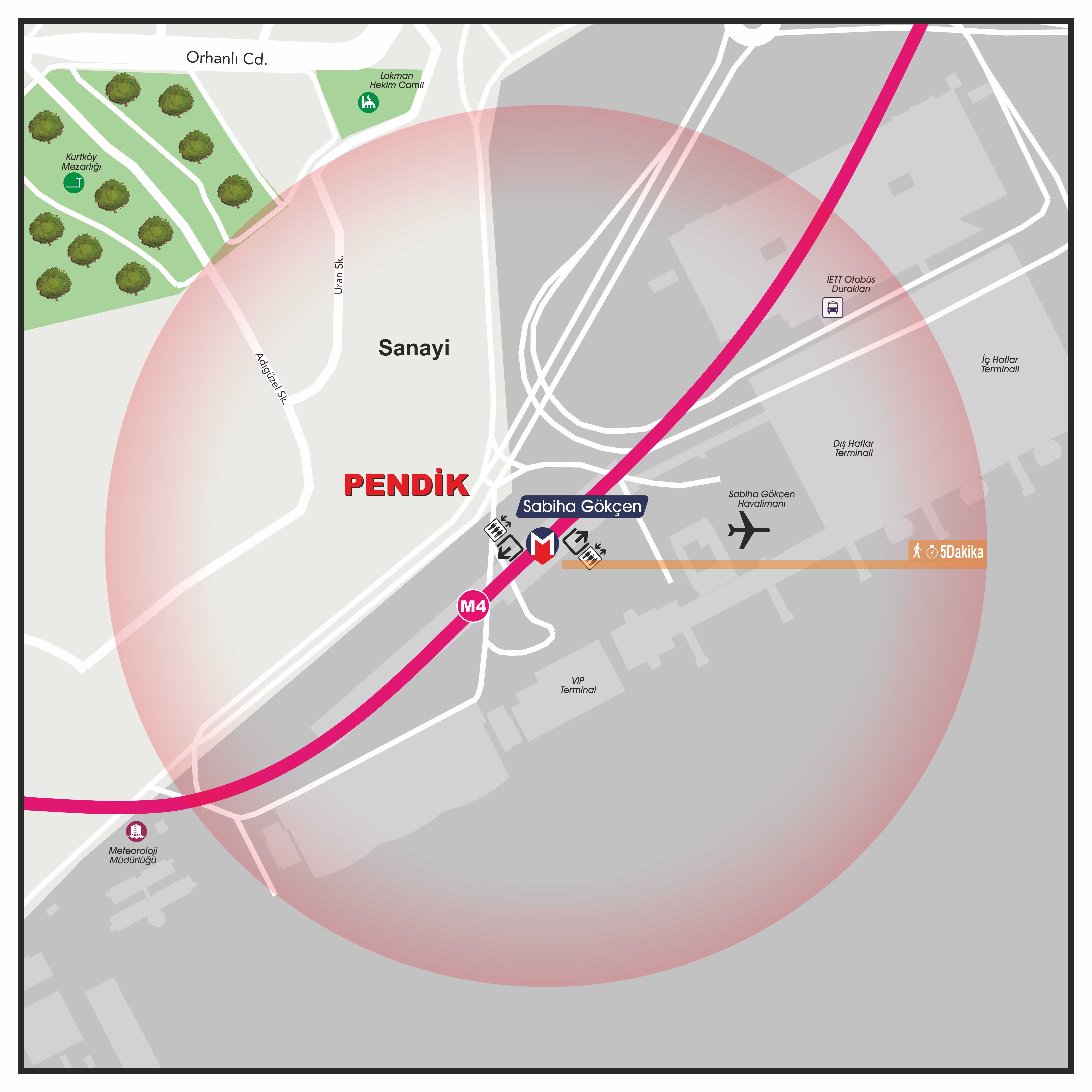Metro İstanbul — istasyon çevre haritaları